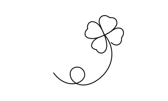 Dynamic Motion Graphics of 4 Leaf Clover: A Creative Asset