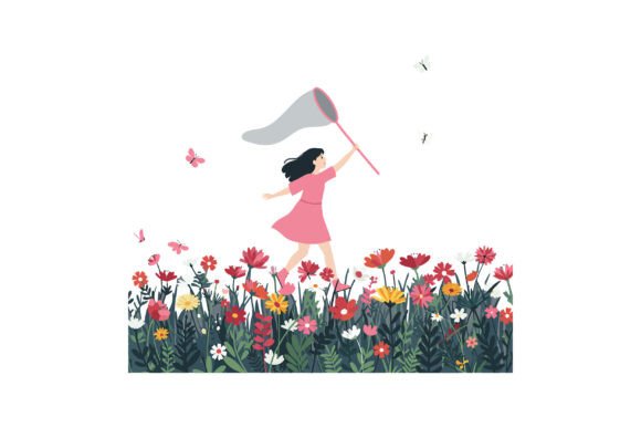Girl Catching Butterflies: A Font That Feels Like a Sunny Afternoon