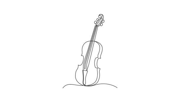 Music Violin Motion Graphics: The Art of Animated Line Drawing