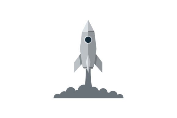 Visualizing Velocity: The Rocket Launching with Smoke Plume in Fla